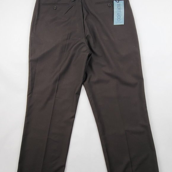 BERTUCCI TAILORED DRESS Pants for Men SIZE 32x32 Brown Satin lined NWT - Picture 7 of 7